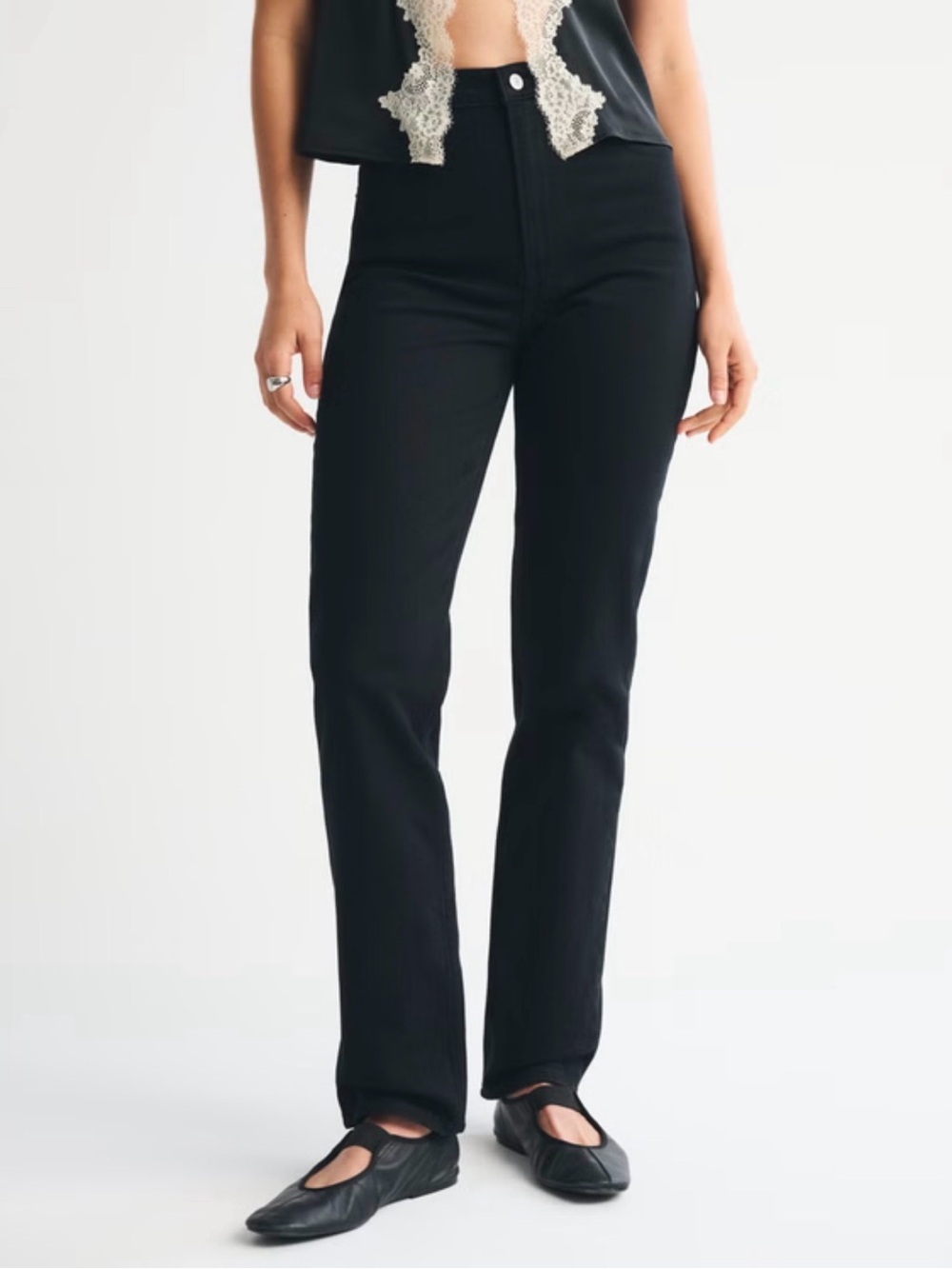Abercrombie & Fitch The 90’s Straight Ultra High Rise Jeans Womens 29 Mom Jeans - Picture 2 of 9